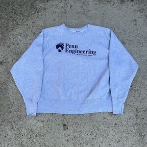 Vintage 90s Y2K Champion Penn State Engineer Reverse Weave XL Crewneck Sweater